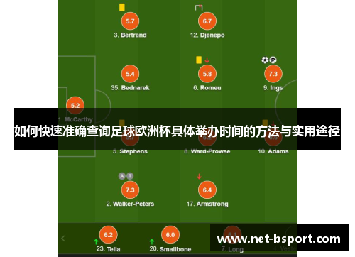 如何快速准确查询足球欧洲杯具体举办时间的方法与实用途径